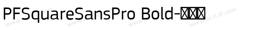 PFSquareSansPro Bold字体转换
